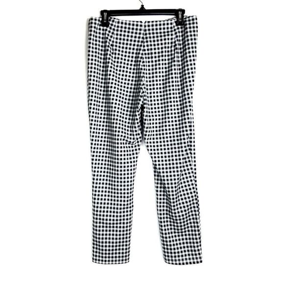 Princess Polly Iggy Black White Gingham High-Rise Pants - Picture 3 of 7
